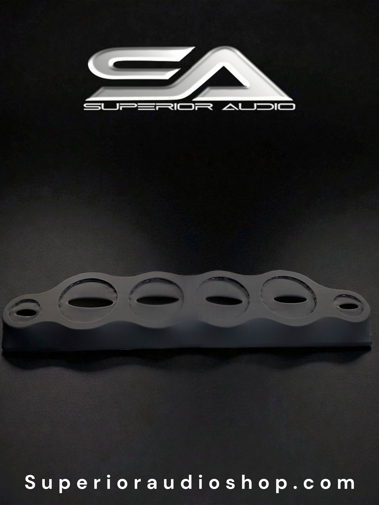 Universal Speaker Panel 4x6.5 2xTweeters Roof Rack Black (Fits 6.5 & Larger)