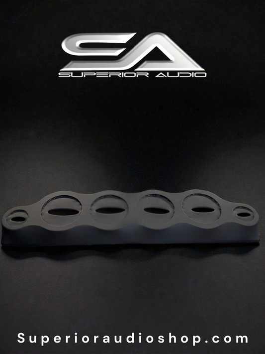 Universal Speaker Panel 4x6.5 2xTweeters Roof Rack Black (Fits 6.5 & Larger)