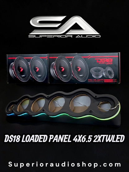 UNIVERSAL SA-4X6.5-2TWLED Speaker Panel (Loaded with Ds18 Speakers & Tweeters