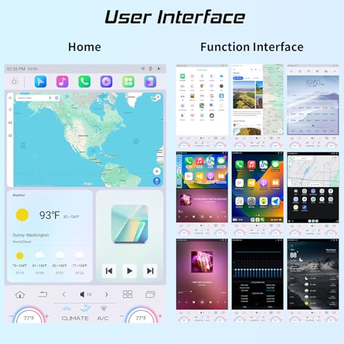 Cidava 13 Inch Car Radio for Dodge RAM 2014-2018 and 2019-2024 RAM Classic Old Body Style, T-Style Car Stereo with Wireless CarPlay/Android Auto, Fast Boot, Upgraded DSP & EQ, 4G LTE, 8+128GB