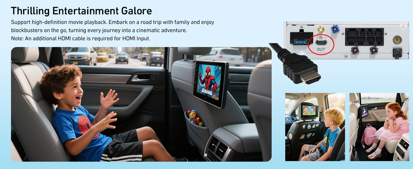 Cidava 13 Inch Car Radio for Dodge RAM 2014-2018 and 2019-2024 RAM Classic Old Body Style, T-Style Car Stereo with Wireless CarPlay/Android Auto, Fast Boot, Upgraded DSP & EQ, 4G LTE, 8+128GB