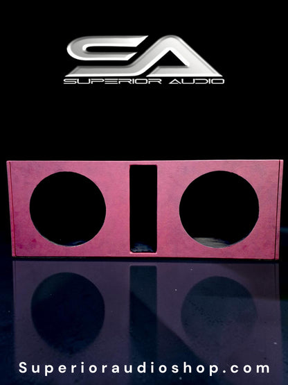 DUAL 18 PORTED BOX CUSTOM TUNED (BLACK BEDLINER FINISH)