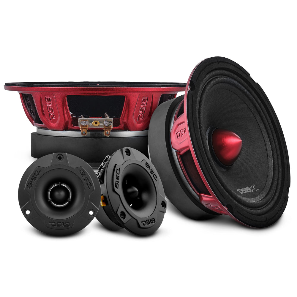 Universal Speaker Panel 2x6.5 2xTweeters Roof Rack Black (Fits 6.5 & Larger) DS18 Loaded