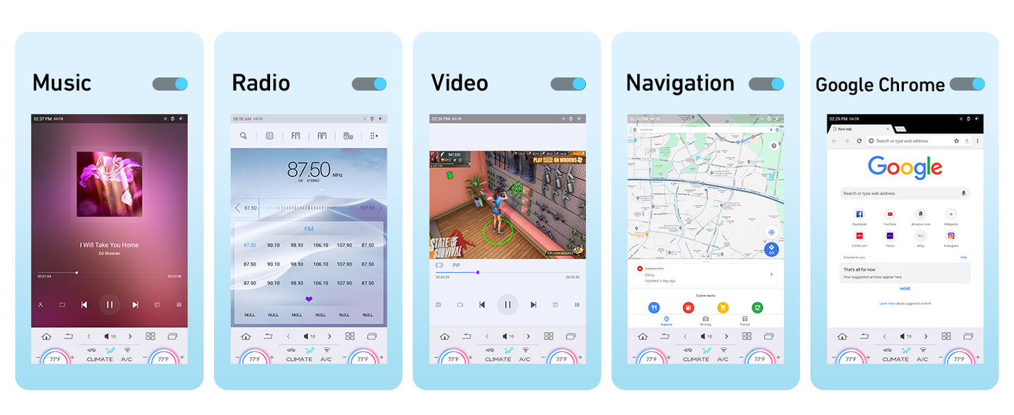 Cidava 13 Inch Car Radio for Dodge RAM 2014-2018 and 2019-2024 RAM Classic Old Body Style, T-Style Car Stereo with Wireless CarPlay/Android Auto, Fast Boot, Upgraded DSP & EQ, 4G LTE, 8+128GB